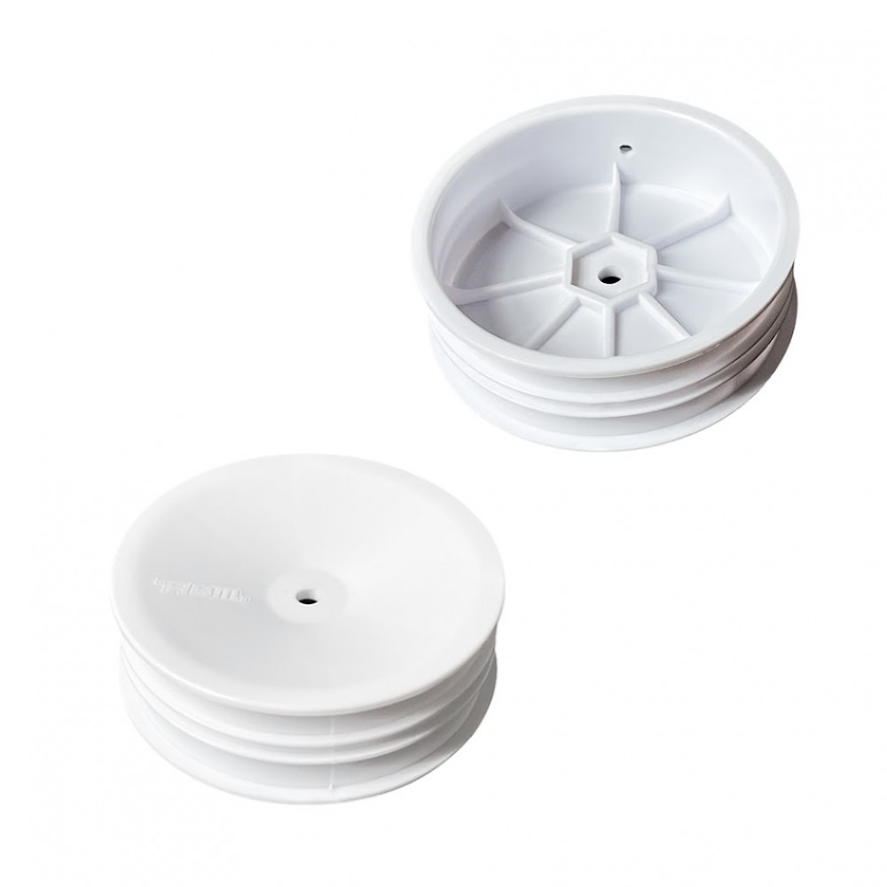 Amy Booth Models ABM40001 Front Wheel for 1/10th Off Road 2wd - White (2pcs)