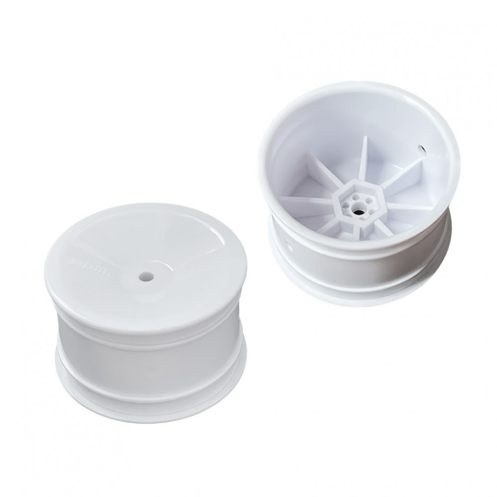 Amy Booth Models ABM40002 Rear Wheel for 1/10th Off Road 2wd/4wd - White (2pcs)