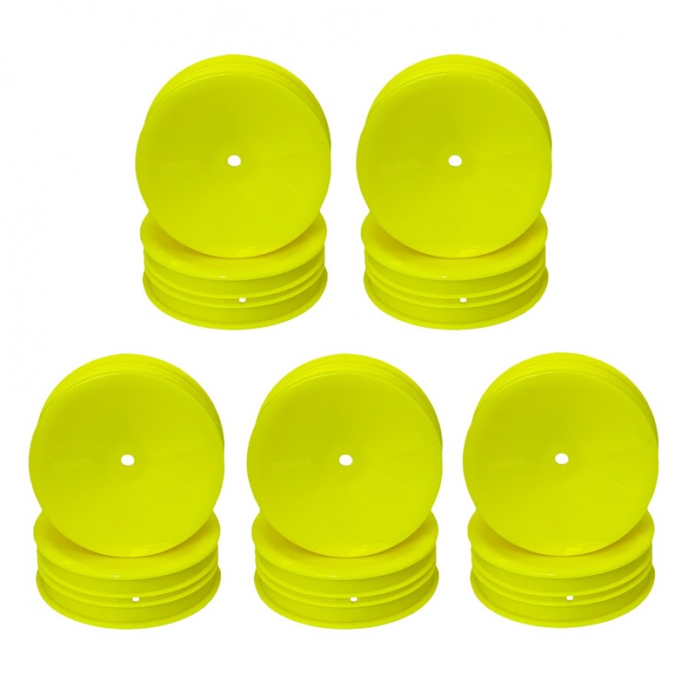 Amy Booth Models ABM40003-Y Front Wheel for 1/10th Off Road 2wd - Yellow (10pcs)