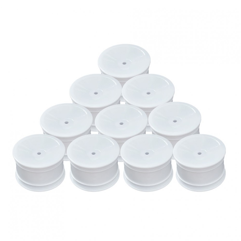 Amy Booth Models ABM40004 Rear Wheel for 1/10th Off Road 2wd/4wd - White (10pcs)