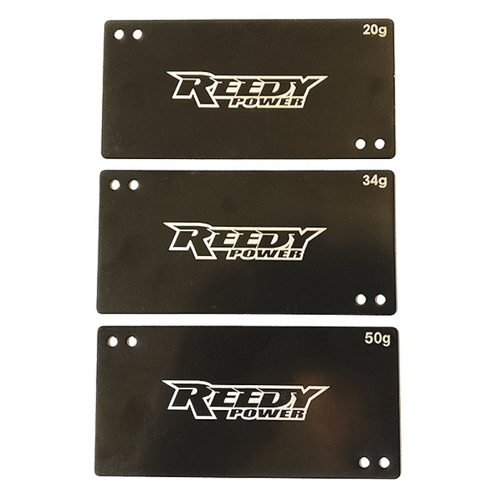 Reedy AS27355 Shorty LiPo Battery Weight Set (20g/34g/50g)