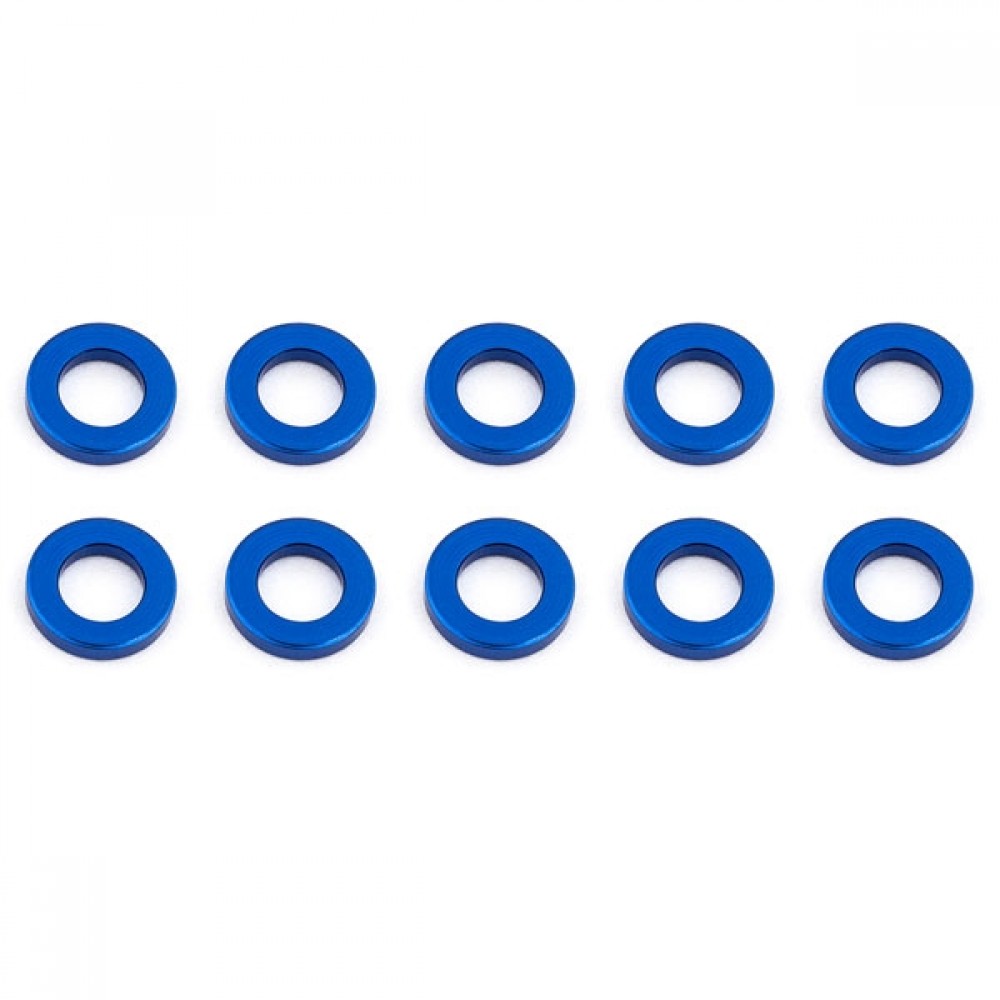 TEAM ASSOCIATED AS31382 BALLSTUD WASHERS 5.5 X 1.0MM BLUE ALUMINIUM X10