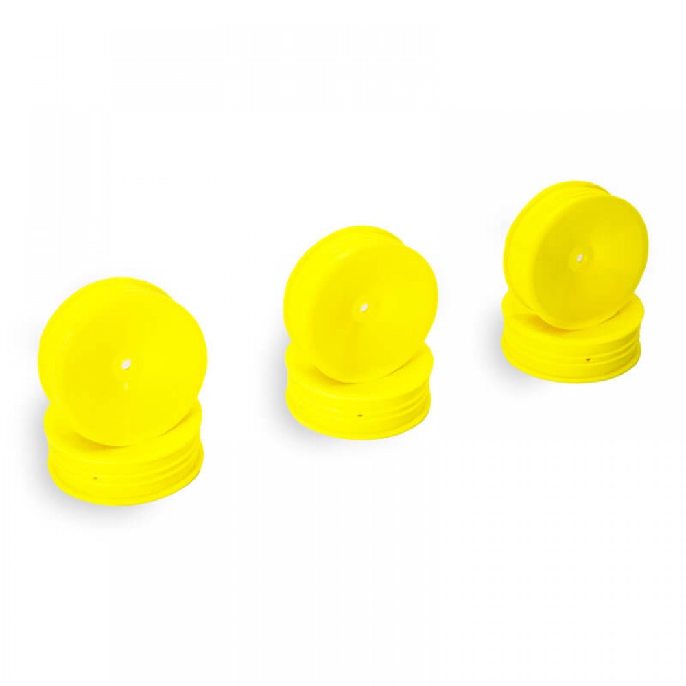Centro C0260Y 1/10 Dished Buggy Front 2WD Slim Wheel Yellow - 3 Pairs