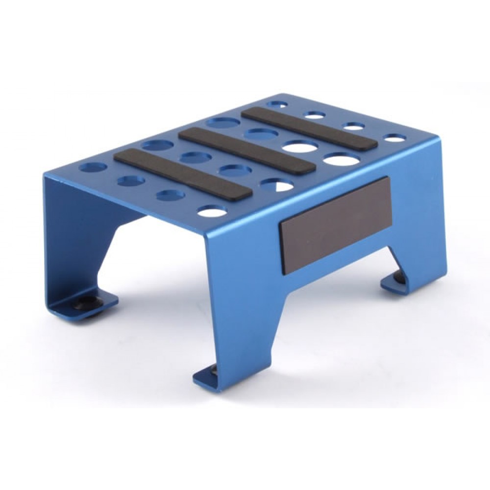Fastrax FAST410B Aluminium Pit Stand with Magnetic Strip Blue