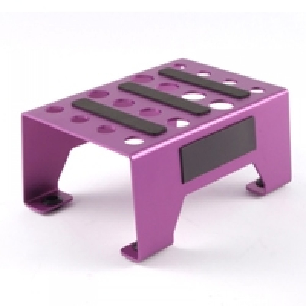 Fastrax FAST410P Aluminium Pit Stand with Magnetic Strip Purple