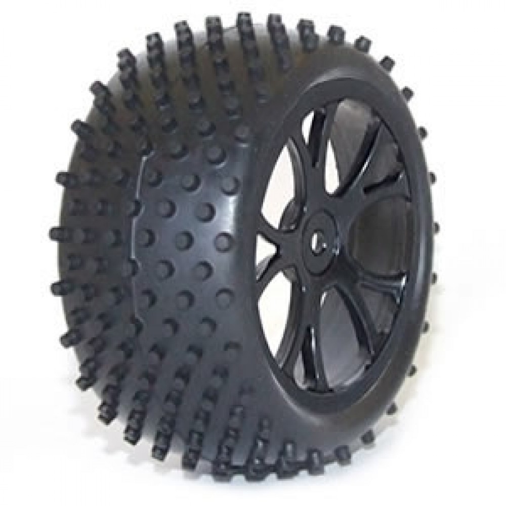 FTX 6301B Vantage Buggy Rear Wheel & Tyre - Black - 1 Pair