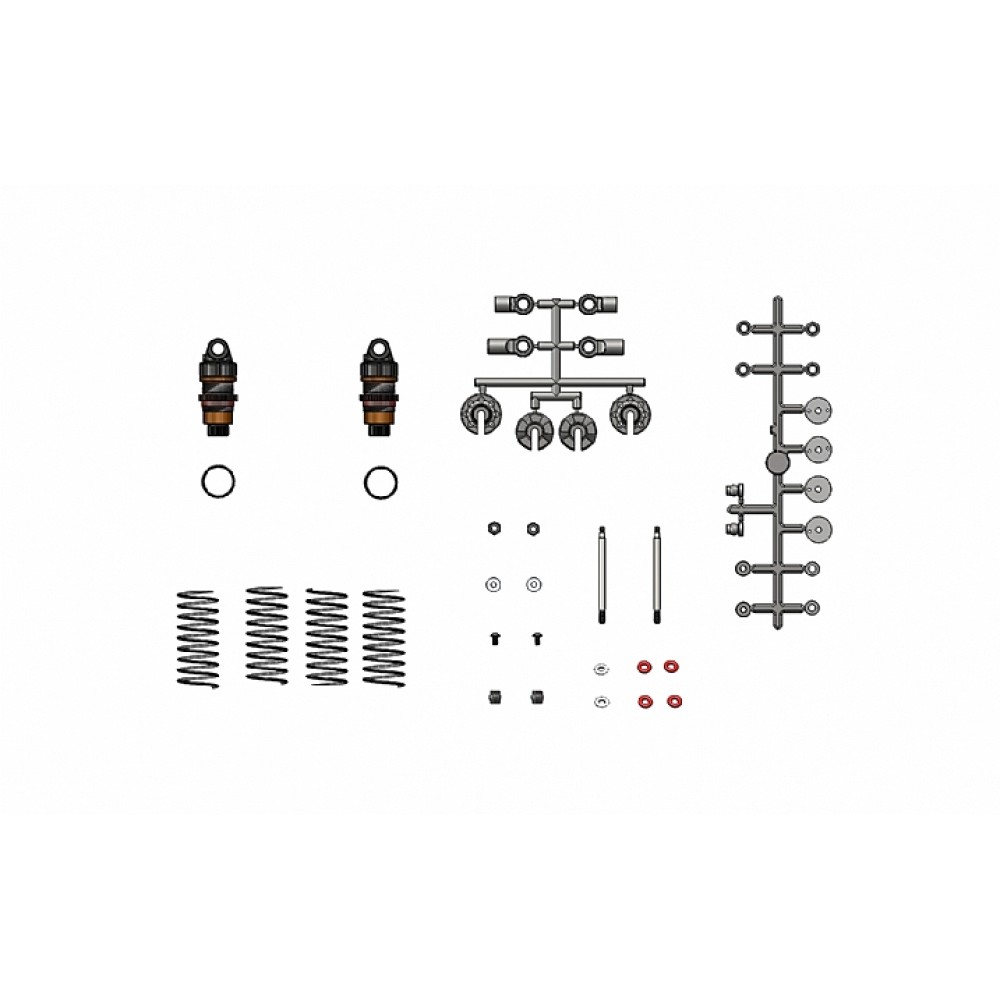 PR Racing PR66402506 Front Shock Absorber Set - V3 Type R - 31.3mm (Pr)