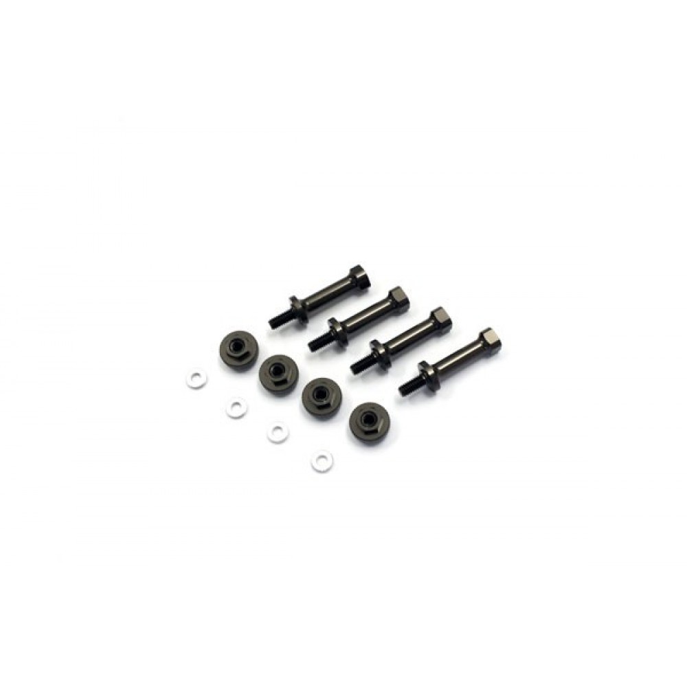 KYOSHO LAW41GM ALUMINIUM BATTERY POST SET ZX-5 FS (GUN METAL)
