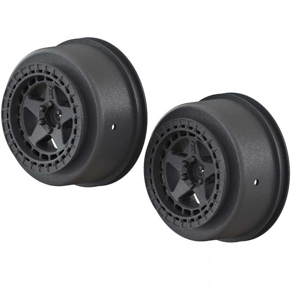 Arrma AR510096 SC 2.2/3.0 Wheel 14mm Hex Black (2)