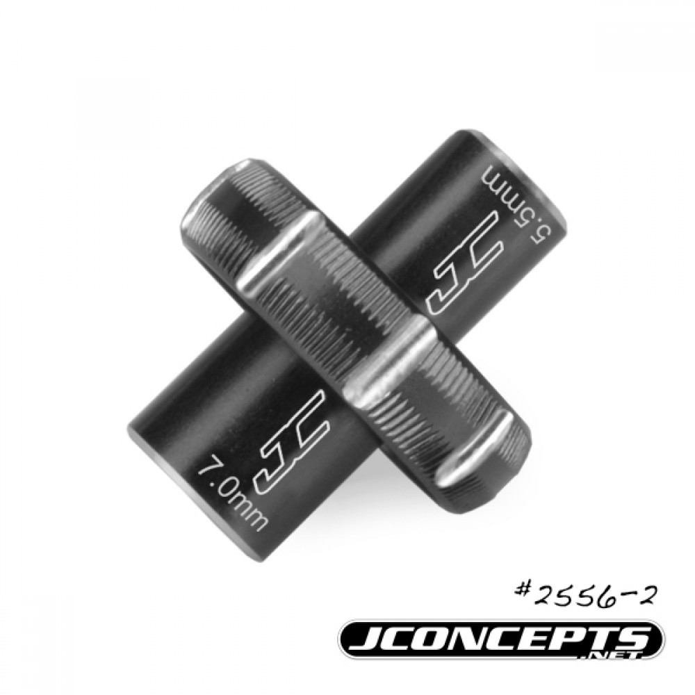 J Concepts JC2556-2 Black combo thumb wrench - 5.5mm and 7.0mm