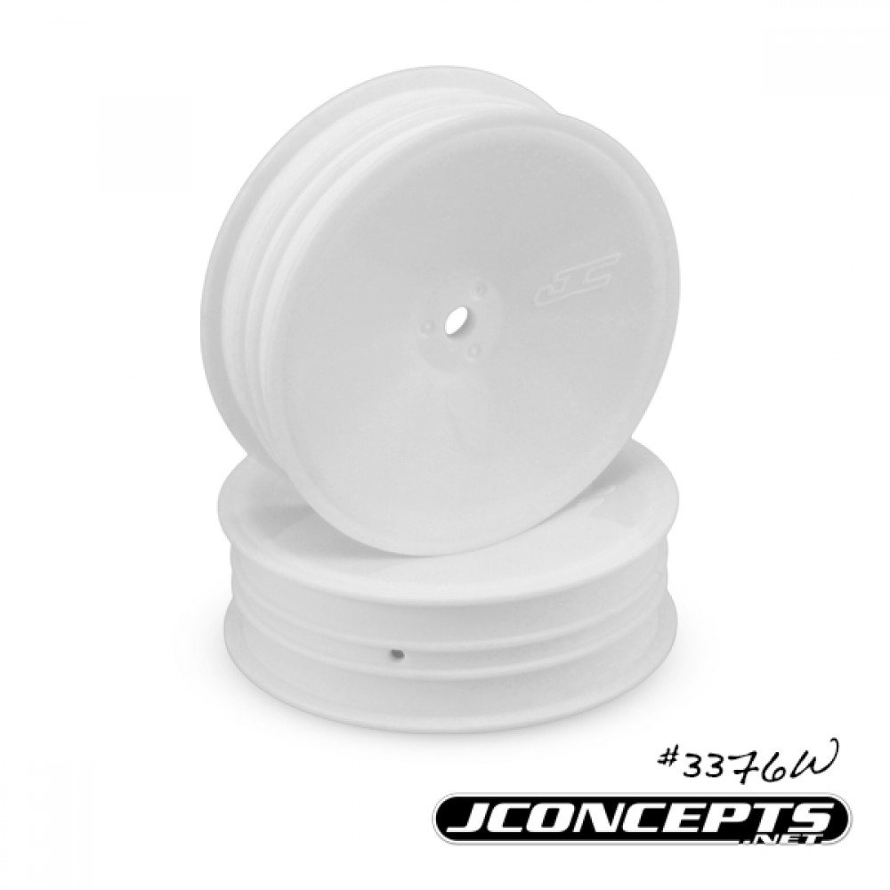J Concepts JC3376W Mono - White Dished Slim Front 12mm Hex Wheels - (4)