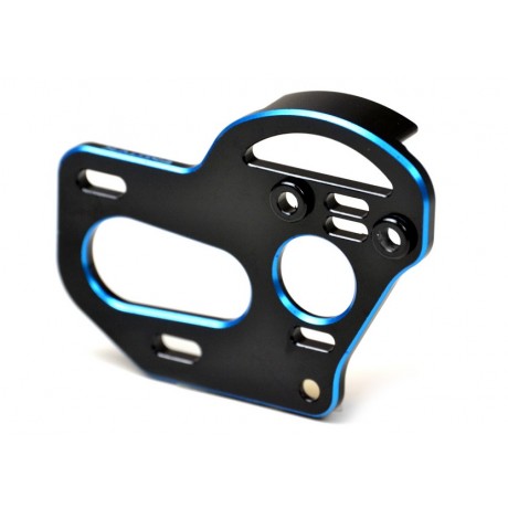 EXOTEK RACING EX2079 B6.3 Alloy Laydown or Layback Motor Plate - Dual Blue & Black