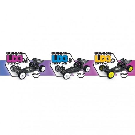 Schumacher K209 Cougar LD3D - Dirt Spec 1/10th Racing Buggy Kit