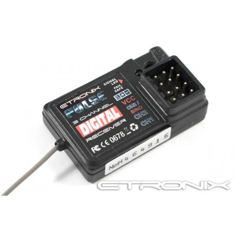 Etronix ET1095 PULSE GFSK 3CH 2.4GHZ Receiver (ET1060)
