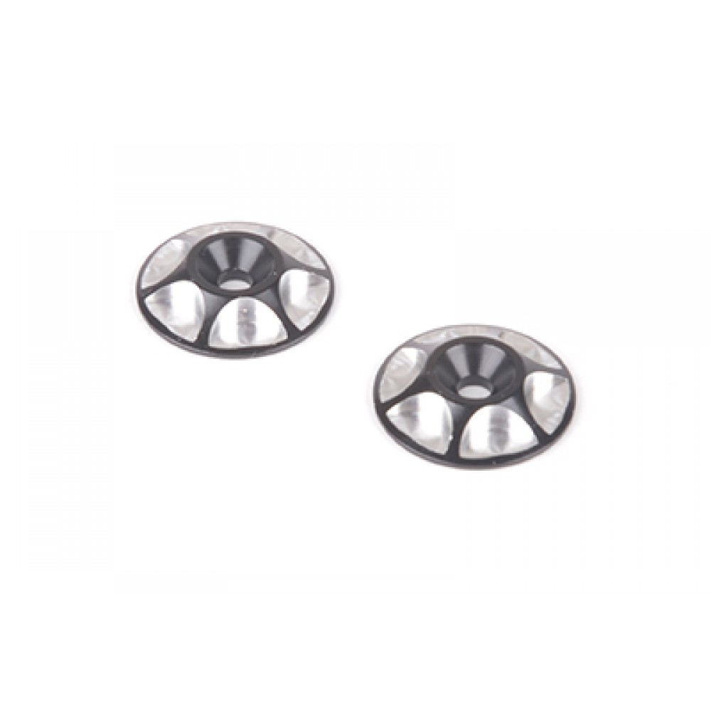 MonkeyKingRC MK5580BK	Alloy M3 Wing Washer - Black - pk2