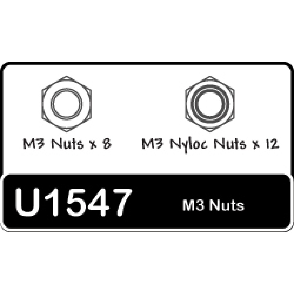 Schumacher U1547 Speed Pack - M3 Nuts