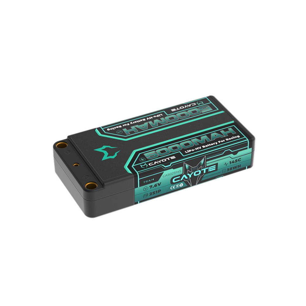 CAYOTE CA502S145 LiPo 5000mAh HV Shorty 7.6v 19.8mm 179g