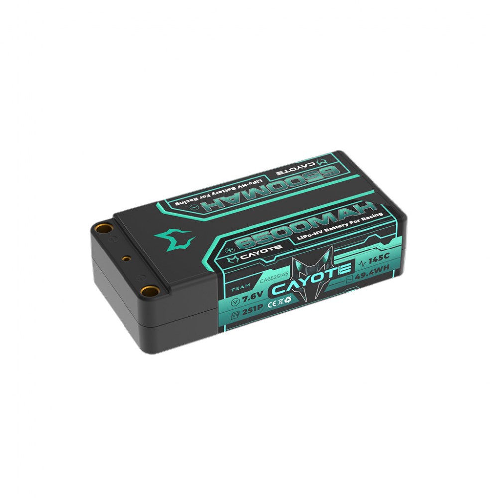 CAYOTE CA652S145 LiPo 6500mAh HV Shorty 7.6v 24.8mm 228g