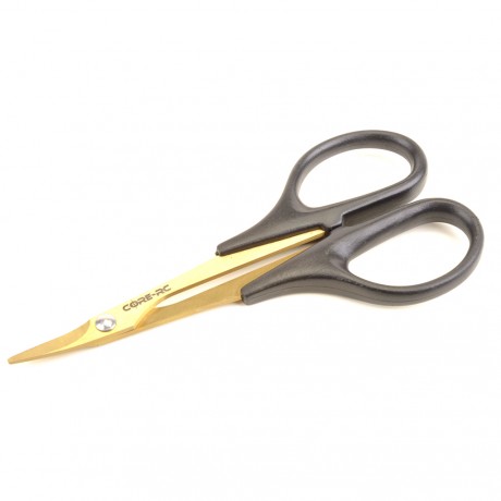 Core RC CR860 Titanium Nitride Coated Curved Body Scissors