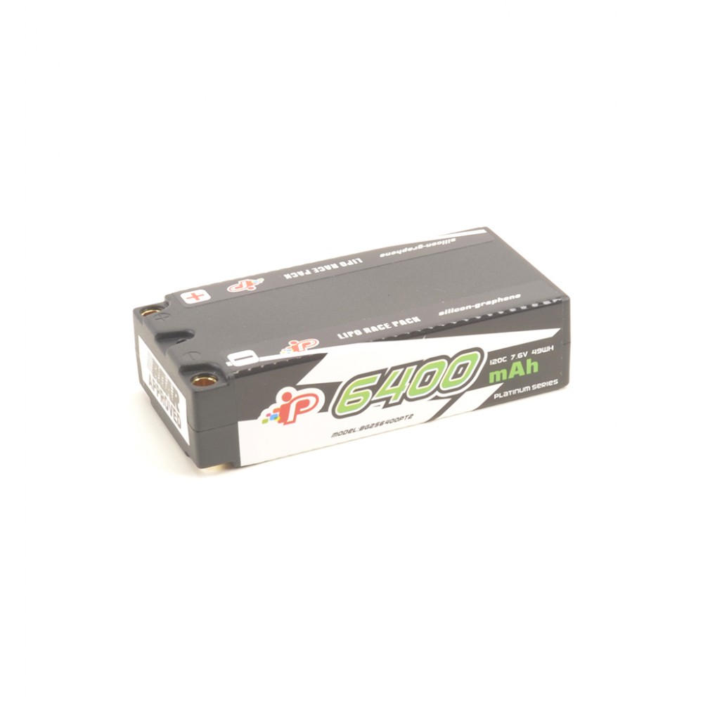 Intellect IPBG2S6400PT2 Shorty Lipo LiHV 2S 6400mAh 7.6V 25.1mm