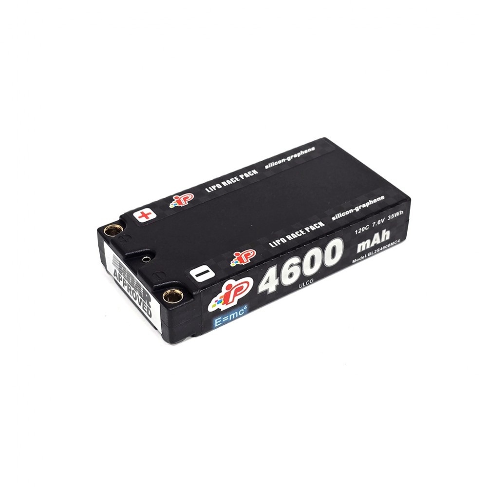 Intellect IPBL2S4600MC4 Shorty Lipo LiHV 2S 4600mAh 7.6V 18.5mm