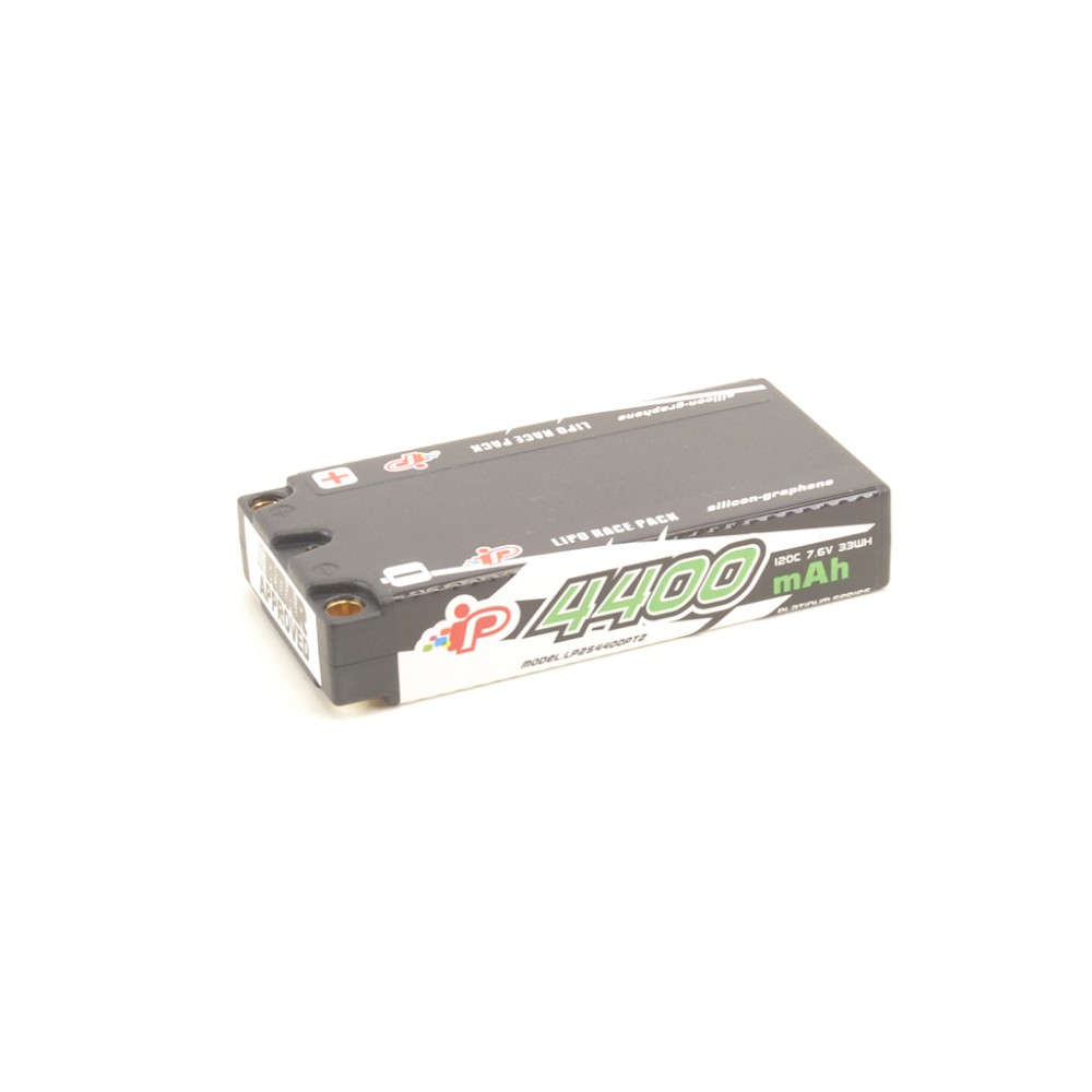 Intellect IPLP2S4400PT2 LiPo LiHV Battery 2S 18.5mm Shorty 4400mAh 7.6V