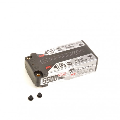 Sunpadow SUJA0028H LiPo 5500-2S2P-7.6V-140C Shorty Platin
