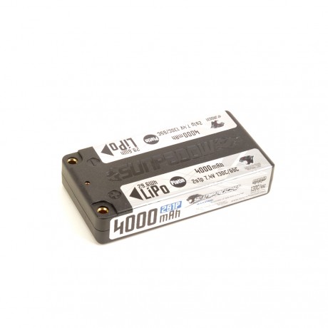 Sunpadow SUJA0031 LiPo 4000-2S1P-7.4V-130C LP Shorty Platin