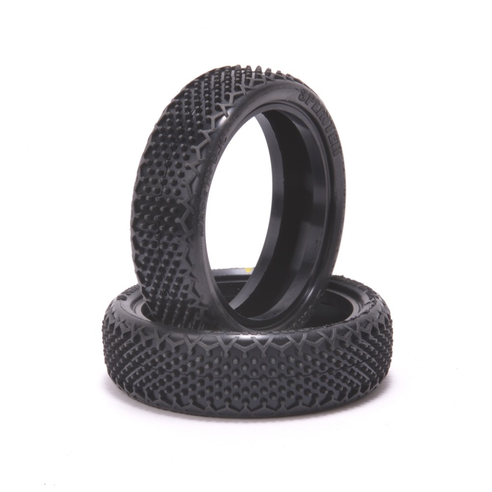 Schumacher U6906 Splinter - 1/10 2WD Front Tyres - Yellow - Pr