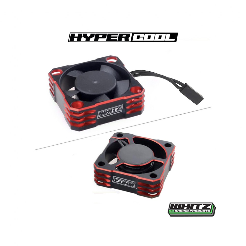 Whitz WRP-HC-RED HyperCool Aluminium Fan - 30mm - Red Hot